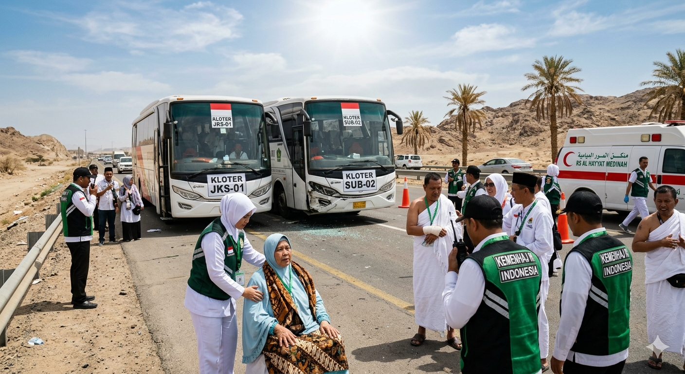 Kecelakaan Bus Jemaah Haji di Madinah, Satu Jemaah Masih Dirawat Intensif